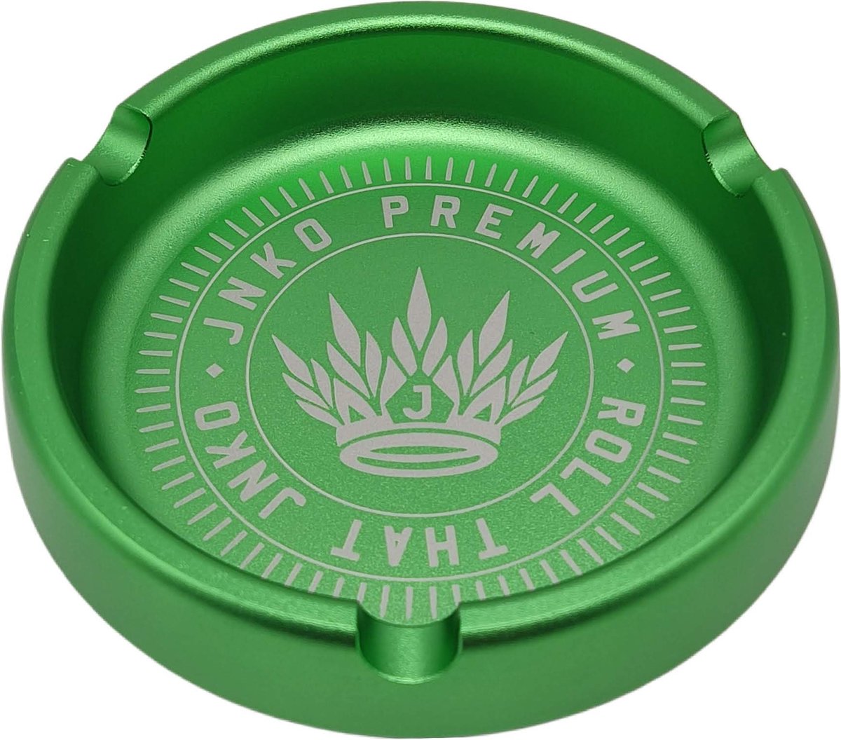 Metalen Luxe Asbak | Aluminium | Groen | 10cm | Cadeau Verpakking | JNKO