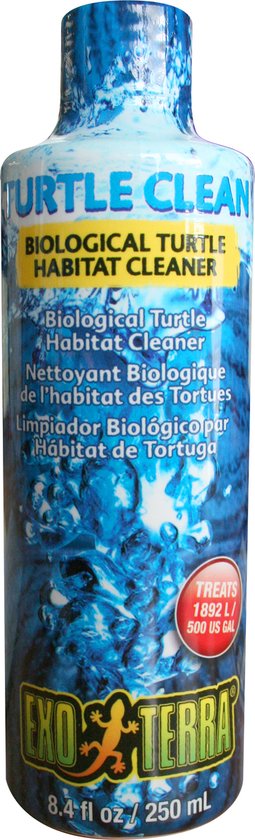 Exo Terra - Dierengezondheidsmiddel - Reptielen - Ex Turtle Clean 250ml - 5x5x16,5cm - 1st