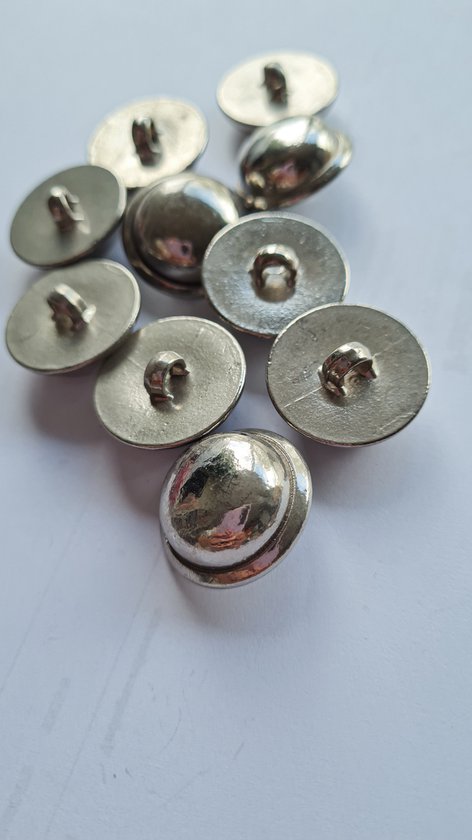 10 Stück Silber Kleine Metall Knöpfe 14mm Dirndl Tracht