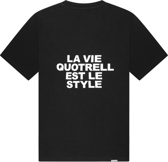 Quotrell - LA VIE T-SHIRT - BLACK/WHITE - S