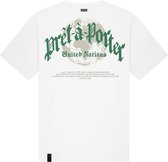 Quotrell - GLOBAL UNITY T-SHIRT - OFF WHITE/GREEN - M
