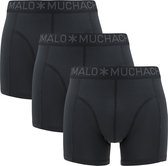 Muchachomalo Solid Sous-vêtements Homme Lot de 3 Boxers Microfibre Zwart - Taille L