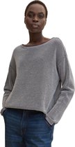 Tom Tailor Dames trui KNIT STRUCTURE regular fit Grijs Volwassenen