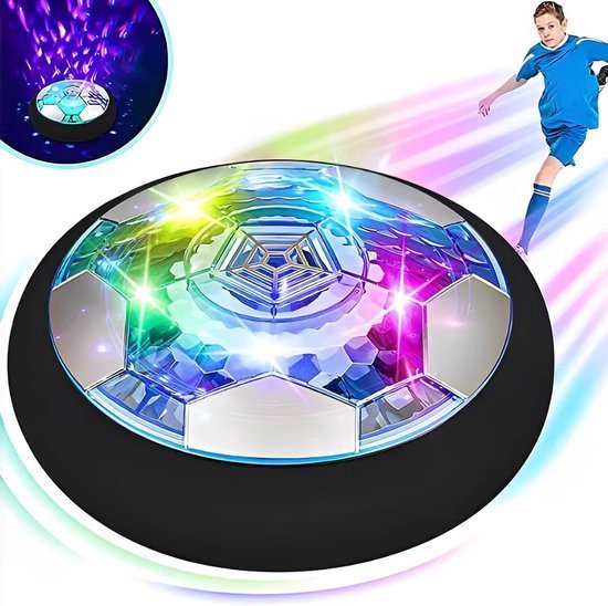 Oplaadbare Hover Voetbal met LED-verlichting - Interactief Kinder Speelgoed voor Binnen - Perfect Cadeau voor Jongens en Meisjes van 3-8 jaar - 18CM