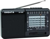D-328 Portable Radio MP3 Player Support TF Card FM AM SW Full Band Radio(Black)