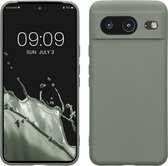 kwmobile telefoonhoesje geschikt voor Google Pixel 8 - Hoesje voor smartphone - Precisie camera uitsnede - TPU back cover in grijsgroen