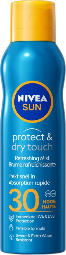 NIVEA SUN Sunscreen - Protect & Refresh Sun Spray - SPF 30 - 200 ml