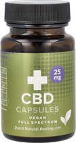 Dutch Natural Healing - CBD Capsules 25MG - 60 stuks - 100% Vegan & Full spectrum