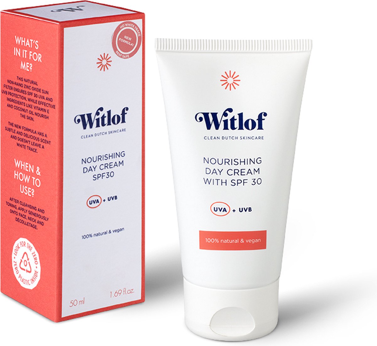 Witlof Skincare Dagcrème SPF30 – Hydraterend & Voedend – Gezichtscrème voor Droge Huid – 50 ml