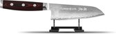 Couteau de chef japonais Yaxell Super Gou Santoku 12,5 cm en acier inoxydable damassé 161 couches avec manche en toile-micarta