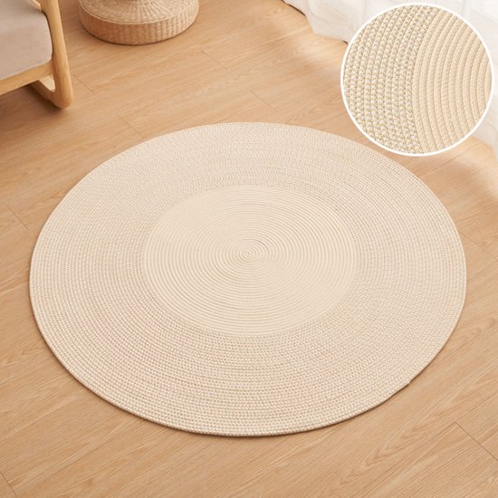 Tapijt - rond tapijt - diameter 80 cm - salontafel slaapkamertapijt