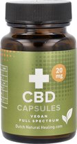 Dutch Natural Healing - CBD Capsules 20MG - 60 stuks - 100% Vegan & Full spectrum