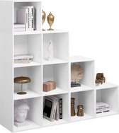 Rootz Modulaire DIY-boekenkast - Boekenplank - Opbergorganisator - Aanpasbaar, duurzaam, eenvoudige montage - 120 cm x 120 cm x 30 cm
