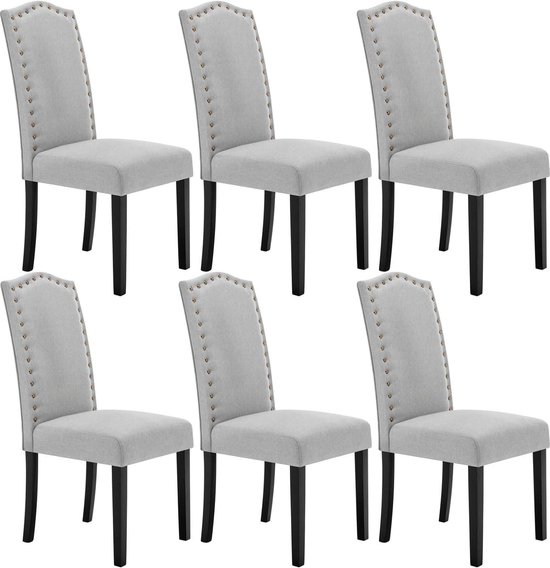 Kamyra® Stoffen Stoelen - Eetkamerstoelen - Stof - Voor bij de Eettafel, Woonkamer