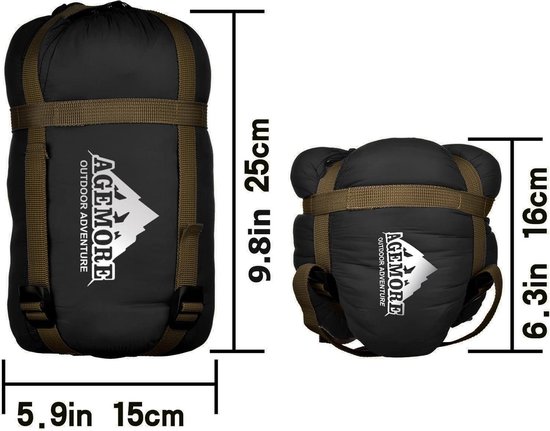 Ultra lichte rechthoekige slaapzak voor outdoor camping - geschikt voor kinderen, jongeren en volwassenen - lente, zomer en herfst - waterdicht en compact Slaapzak van Quechua — afbeelding 2