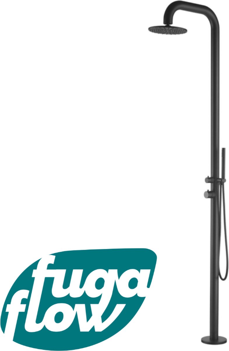 FugaFlow Cercal buitendouche – Tuindouche – Regendouche - RVS 316 – Mat zwart