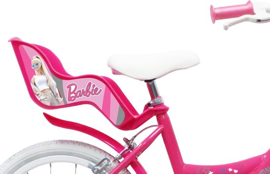 16 inch Barbie fiets met luchtbanden, poppenzitje en mandje van Merkloos — afbeelding 4