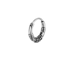 Plux Fashion Design Hoop Oorbel - Zilver - 10mm - Stainless Steel - Heren - Dames - Zilveren Oorbel - Hoops Earring - HipHop Oorbel - Sieraden Cadeau - Luxe Style - Duurzame Kwaliteit - Vaderdag Cadeau