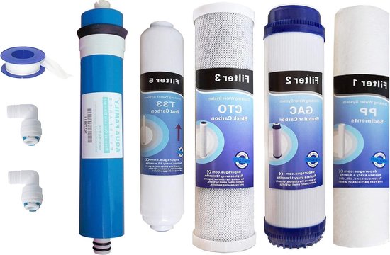 PureFina Omgekeerde Osmose Filter Onder de Gootsteen 400GPD Zwart PureFina Omgekeerde Osmose Filter Onder de Gootsteen 400GPD Zwart
