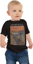 Edvard Munch 'De Schreeuw' ("The Scream") Beroemde Schilderij Baby Kleding Meisjes | 100% Katoen | Kunst Baby Kleding Jongens | 18-24m