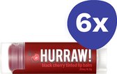 Hurraw Black Cherry Getinte Lippenbalsem (6x 4,3gr)