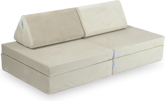 Clevich Modulaire kinderbank, 14-delig, van schuim, bouwstenen om te leren en te spelen, knuffelhoek in de kinderkamer, zachte bouwstenen voor kinderkamer