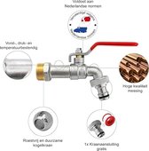 buitenkraan voor de tuin - Tuinkraan 3/4'' x 3/4'' (2 St)