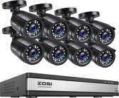 Overeem products camera beveiliging - camera beveiligingsset - 8 camera's - 1080p indoor en outdoor - met remote view