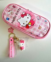 Hello Kitty Etui + Sleutelhanger Set | Tashanger| Schattige en Praktische Sanrio Accessoires voor Kinderen