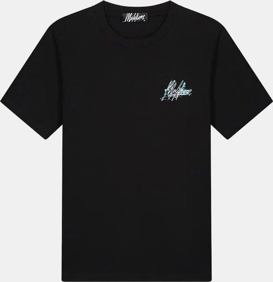 Malelions Splash Signature T-shirt zwart, M