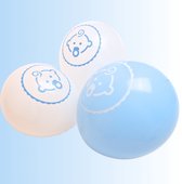Festivez - 24x baby boy Ballon met helium effect - babyshower ballonnen jongen - geboorte ballonnen - Feest versiering - Verjaardag versiering - babyshower - gender reveal - GLOBOS Nordic Balloons