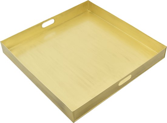 LOFT42 Tray Metalen Dienblad – Goud – 60 x 60 cm