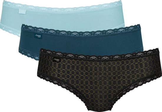 Sloggi Women 24/7 Weekend Hipster (3-pack) - dames slip - verschillende kleuren - Maat: 36