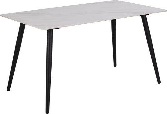 Eettafel Bandita Rechthoek Keramiek Wit 140cm - Giga Living