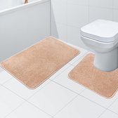 badmat set - Compleet Hotel Kwaliteit Gift Set Luxe Bad Accessoire / Bath mats and toilet mats,50 x 80 +50x40 cm/2