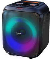 Enceinte Bluetooth Denver - Lumières Disco - Incl. Télécommande - Connexion Microphone - BPS250 - Zwart