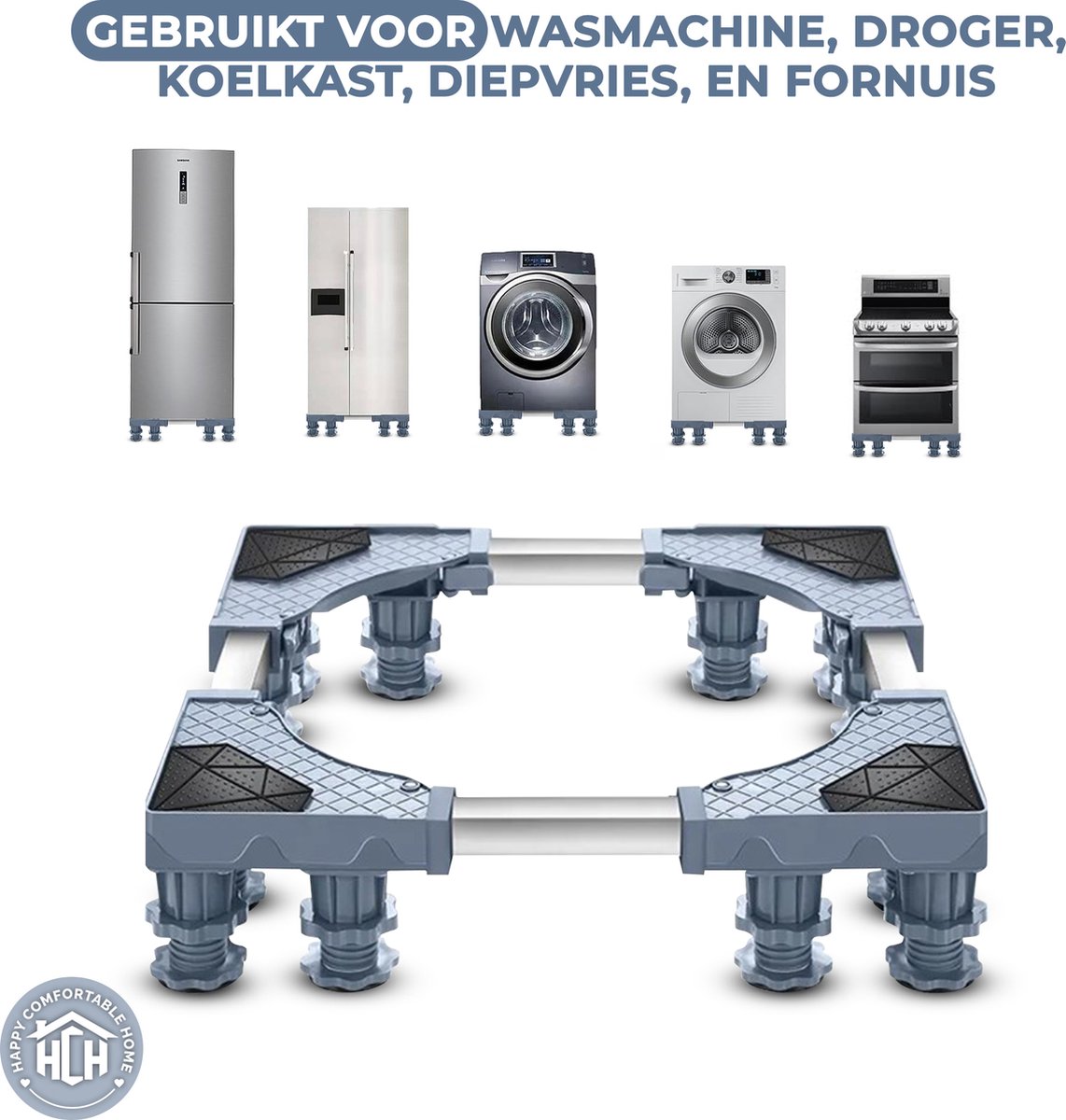 Wasmachine Kast, Milieuvriendelijk Wasmachine Plank, Waterdicht en Roestvrij Koolstofstalen Frame Wasmachine Plank, 3-Laags Trommel Wasmachine Rek, Fl (Zwart