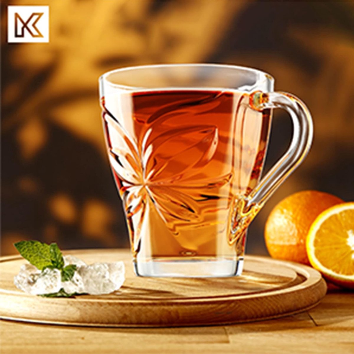 Theeglazenset – premium kwaliteit – luxe glazen koffie set van 12