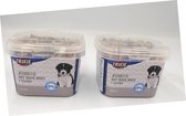 2 X trixie junior soft snacks + calcium voor puppy's 140 gr/potje 0% toegevoegde suiker ideaal voor uw lieve puppy te trainen.