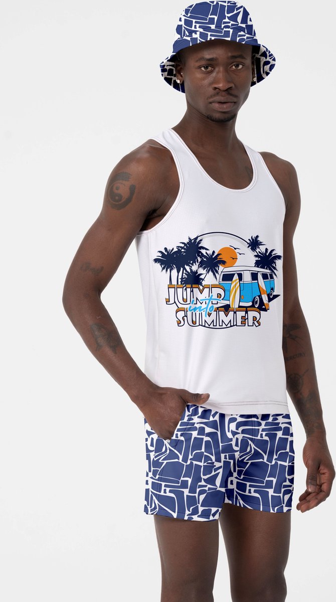 Miami Beach | Hoogwaardige Kwaliteit Zwemshort | Zwembroek | Beachshort | Heren | Sneldrogend | 203 Navy Blue | — afbeelding 7