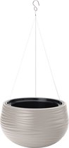 Form-Plastic - Hangpot - Hangende Bloempot Plantenpot met inzet - diameter 32cm - Licht grijs