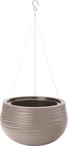Form-Plastic - Hangpot - Hangende Bloempot Plantenpot met inzet - diameter 32cm - Beige