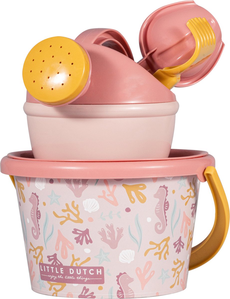Little Dutch Strandset 9 5 cm 5-delig Oceans Dream Roze