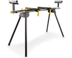 Powerplus verstekzaag onderstel POWX075200 - stabiele, opvouwbare 2mx635mm tafel, max. 150kg - hoogte 985mm - anti-slip - rollers