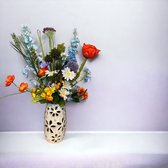 Seta Fiori - Zijden Bloemen Kunstboeket voor binnen - Kunstbloemen - Veldbloemen - 70cm