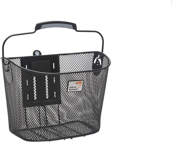 New Looxs Toscane SmartLock Afneembare Fietsmand Stuur - 19 liter - Staal - Zwart van New Looxs — afbeelding 4