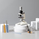 WDMT Microscoop Voor Kinderen Inclusief Tools - Educatief Speelgoed - Kinder Microscoop - Wetenschappelijk Speelgoed - Leren en Ontdekken - Vergrootglas voor Kinderen - Wit