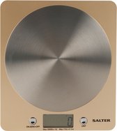 Salter Olympus Digital Kitchen Scale 5KG capaciteit roestvrij staal Platform Goud