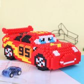 Rode auto - 9,5 cm - bouwset - Building blocks - Nanoblocks - miniblocks