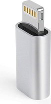 NÖRDIC USBC-N1503 USB-C Vrouwelijk naar Lightning Mannelijk Adapter - Voor Smartphone en Tablet - Zilver